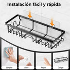 organizadores de baño o cocina adhesivos de fácil instalación.