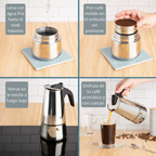 prepara café de forma tradicional, café con sabor intenso