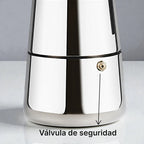 Cafetera moka italiana acero inoxidable 6 tazas - 300ml