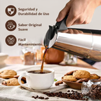 limpieza sencilla de la cafetera espresso italiana