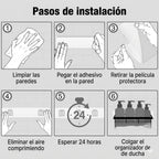 pasos para la instalación de los estantes o rejillas organizadoras de ducha o cocina