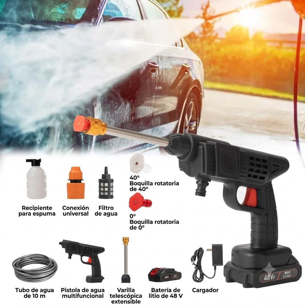 accesorios completos para hidrolavadora y tarro de espuma