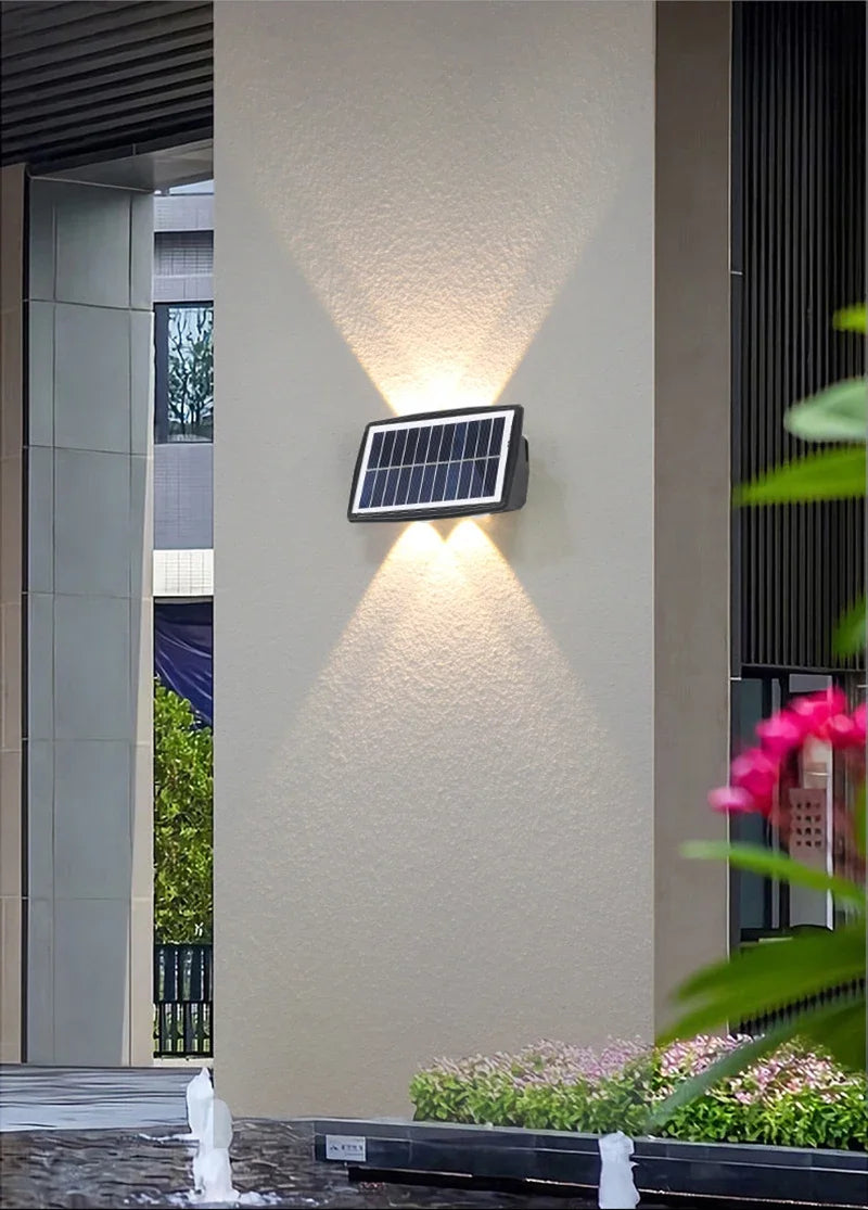 lámpara de iluminación solar, ahorro de energía, decoración para exteriores