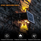lámpara solar resistente e impermeable de 4 leds y larga duración