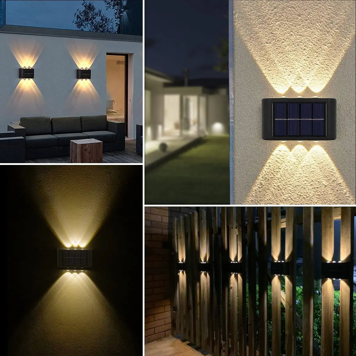 Mini lámpara solar x6 Led, impermeable, automática y ecológica.