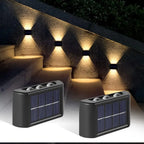 Mini lámpara solar x6 Led, impermeable, automática y ecológica.