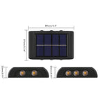 Mini lámpara solar x6 Led, impermeable, automática y ecológica.