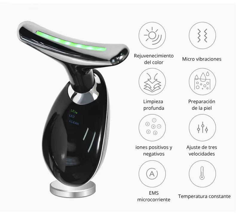 masajeador de rejuvenecimiento facial, micro vibraciones, relajamiento facial y reparación de la piel