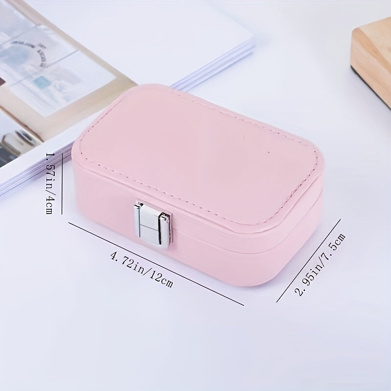 Mini joyero portátil ideal para llevar en maleta o bolso de viaje