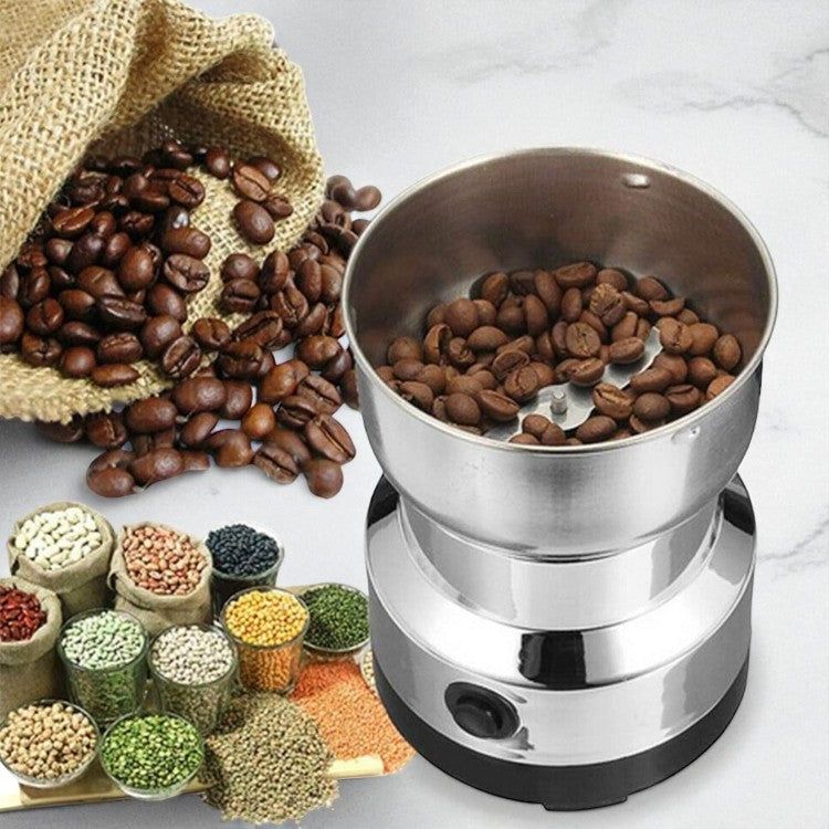 Molinillo de café, granos y especias